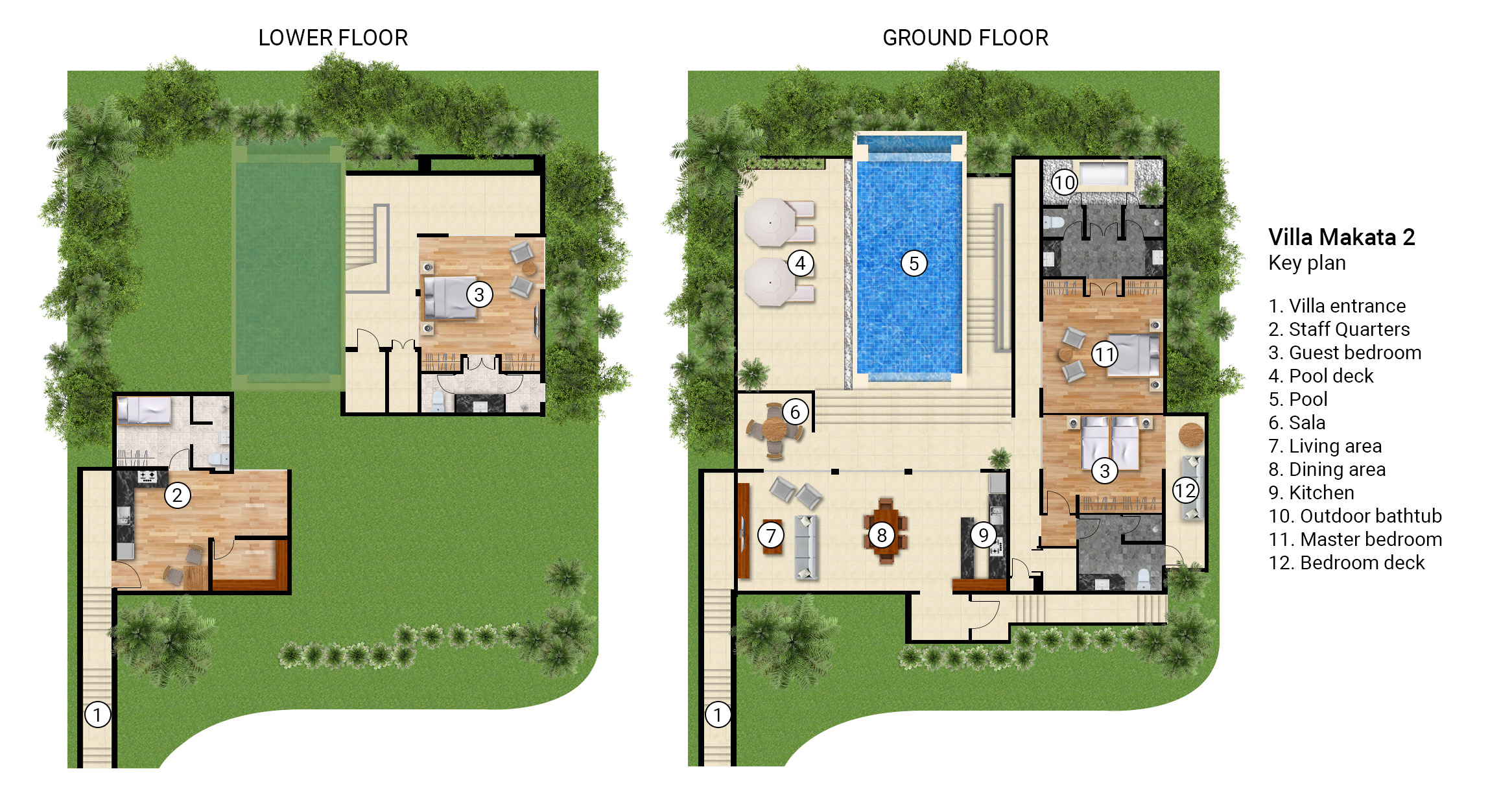 Villa Makata 2 - Floorplan